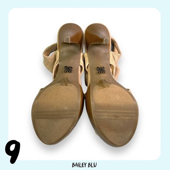 New Vera Wang Beige Slip On Form Fitting Open Toe Stiletto Heels Women’s Size 9 - Picture 7 of 9